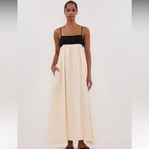 DISSH Black and Cream Maxi Dress